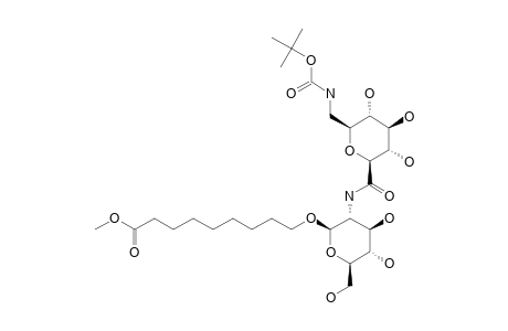 8-METHOXYCARBONYLOCTYL-2-DEOXY-2-(1-DEOXY-1-TERT.-BUTOXYCARBONYLAMINOMETHYL-BETA-D-GLUCOHEXOPYRANOSYLURONAMIDE)-BETA-D-GLUCOPYRANOSIDE