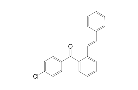 (E)-(4-Chlorophenyl)-(2-styrylphenyl)methanone