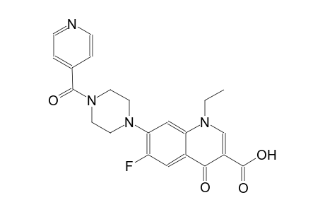 1-ethyl-6-fluoro-7-(4-isonicotinoyl-1-piperazinyl)-4-oxo-1,4-dihydro-3-quinolinecarboxylic acid