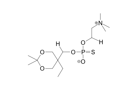 2,2-ISOPROPYLIDENEDI(HYDROXYMETHYL)BUTOXY-1-THIONPHOSPHOCHOLINE