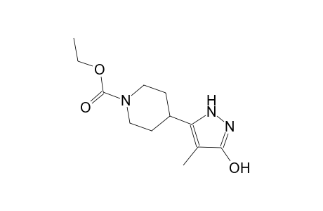 ethyl 4-(3-hydroxy-4-methyl-1H-pyrazol-5-yl)-1-piperidinecarboxylate