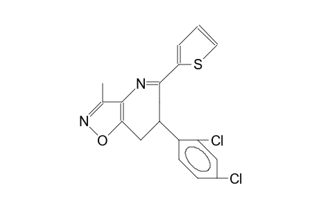 7-(2,4-Dichloro-phenyl)-7,8-dihydro-3-methyl-5-(2-thienyl)-6H-isoxazolo(4,5-B)azepine