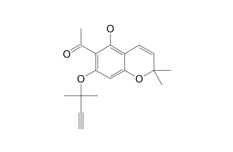 1-(5-HYDROXY-1-3-METHYLBUTYN-3-OXY-2H-BENZO-[3,4-B]-PYRAN-6-YL)-ETHANONE