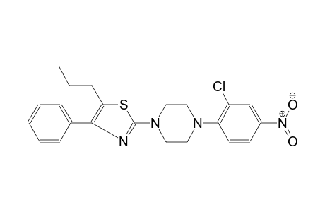 piperazine, 1-(2-chloro-4-nitrophenyl)-4-(4-phenyl-5-propyl-2-thiazolyl)-