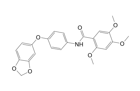 Benzamide, N-[4-(1,3-benzodioxol-5-yloxy)phenyl]-2,4,5-trimethoxy-