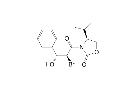 syn-(4S,2'S,3'R)-3-(3'-Hydroxy-3'-phenyl-2'-bromo-1'-oxopropyl)-4-(1-methylethyl)-2-oxazolidinone