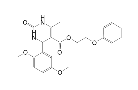 2-phenoxyethyl 4-(2,5-dimethoxyphenyl)-6-methyl-2-oxo-1,2,3,4-tetrahydro-5-pyrimidinecarboxylate