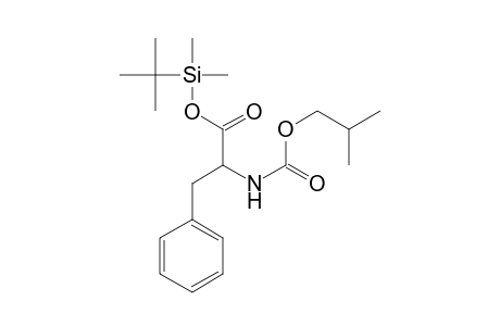 (t-butyl)dimethylsilyl N-isobutyloxycarbonyl-O-[(t-butyl)dimethylsilyl]-.beta.-phenyl-.alpha.-aminopropanoate