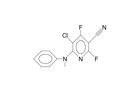 5-Chloro-2,4-difluoro-6-(N-methyl-anilino)-3-pyridinecarbonitrile