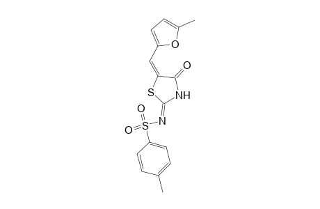 4-Methyl-N-[5-(5-methyl-furan-2-ylmethylene)-4-oxo-thiazolidin-2-ylidene]-benzenesulfonamide