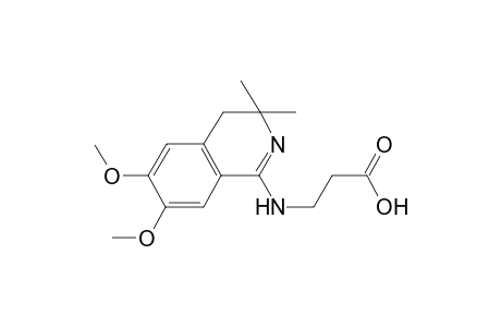 3-[(6,7-dimethoxy-3,3-dimethyl-4H-isoquinolin-1-yl)amino]propanoic acid