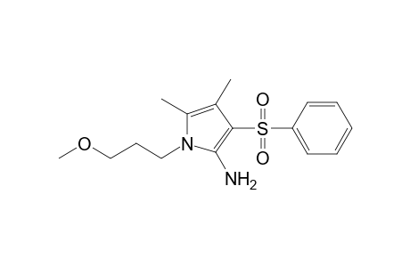 1H-Pyrrol-2-amine, 1-(3-methoxypropyl)-4,5-dimethyl-3-(phenylsulfonyl)-
