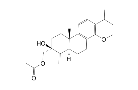 ((2S,4aS,10aR)-2-hydroxy-7-isopropyl-8-methoxy-4a-methyl-1-methylene-1,2,3,4,4a,9,10,10a-octahydrophenanthren-2-yl)methylacetate