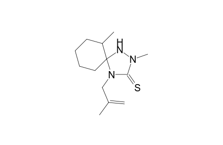 2-Methyl-5-(2-methylpentamethylene)-4-(2-methylenepropyl)-1,2,4-triazolidin-3-thione