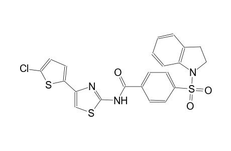 benzamide, N-[4-(5-chloro-2-thienyl)-2-thiazolyl]-4-[(2,3-dihydro-1H-indol-1-yl)sulfonyl]-