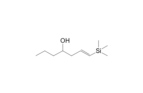 (E)-1-Trimethylsilanyl-hept-1-en-4-ol