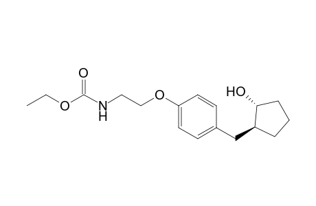 Ethyl N-[2-[4-[[(1S,2R)-2-hydroxycyclopentyl]methyl]phenoxy]ethyl]carbamate