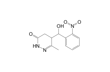 3(2H)-Pyridazinone, 4,5-dihydro-5-[hydroxy(2-nitrophenyl)methyl]-6-methyl-