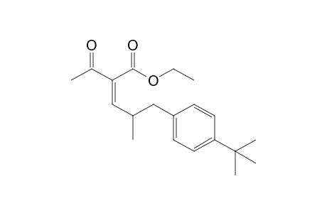 (Z)-ethyl 2-acetyl-5-(4-tert-butylphenyl)-4-methyl-pent-2-enoate