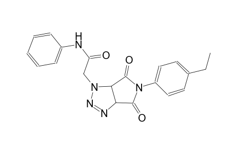 2-(5-(4-ethylphenyl)-4,6-dioxo-4,5,6,6a-tetrahydropyrrolo[3,4-d][1,2,3]triazol-1(3aH)-yl)-N-phenylacetamide