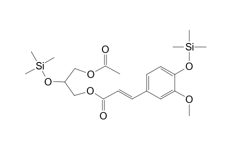 Glycerol <1-acetyl-3-feruloyl->, di-TMS