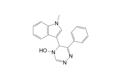1-Methyl-3-(4-oxidanyl-6-phenyl-5H-1,2,4-triazin-5-yl)indole