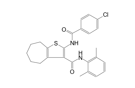 2-[(4-chlorobenzoyl)amino]-N-(2,6-dimethylphenyl)-5,6,7,8-tetrahydro-4H-cyclohepta[b]thiophene-3-carboxamide