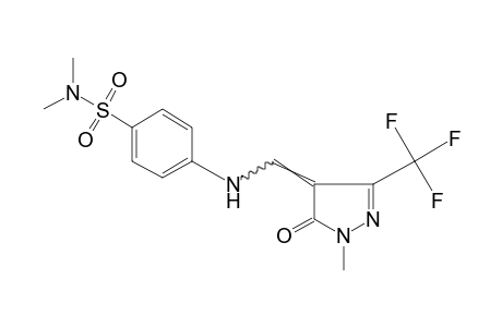 4-{[p-(DIMETHYLSULFAMOYL)ANILINO]METHYLENE}-1-METHYL-3-(TRIFLUOROMETHYL)-2-PYRAZOLIN-5-ONE