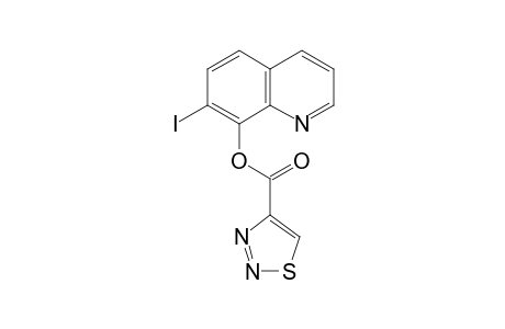 1,2,3-Thiadiazole-4-carboxylic acid, 7-iodo-8-quinolinyl ester