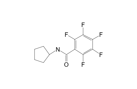 Pentafluorobenzenecarboxamide, N-cyclopentyl