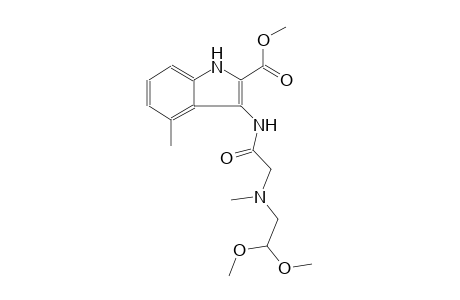methyl 3-({[(2,2-dimethoxyethyl)(methyl)amino]acetyl}amino)-4-methyl-1H-indole-2-carboxylate