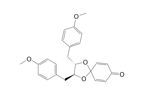 (2S,3S)-2,3-bis(4-methoxybenzyl)-1,4-dioxaspiro[4.5]deca-6,9-dien-8-one
