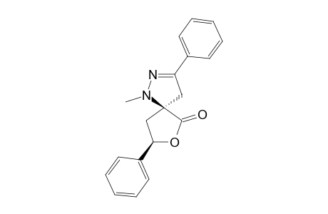 SYN-1-METHYL-3,8-DIPHENYL-7-OXA-1,2-DIAZASPIRO-[4.4]-NON-2-EN-6-ONE