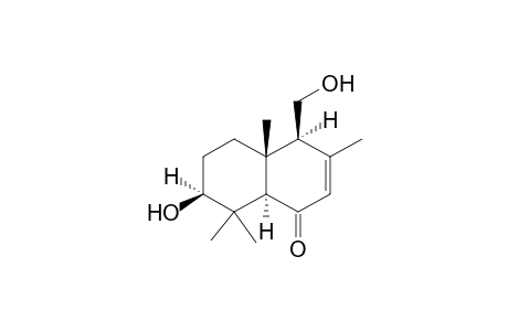 (4S,4aR,7S,8aR)-4-(hydroxymethyl)-3,4a,8,8-tetramethyl-7-oxidanyl-5,6,7,8a-tetrahydro-4H-naphthalen-1-one