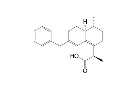 (4R,4aS) Hexahydro-7-benzyl-.alpha.,4-dimethylnaphthalene-1-acetic Acid