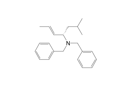 (2S,E)-N,N-Dibenzyl-6-methylhept-2-en-4-amine