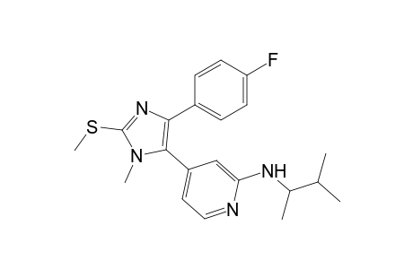 (1,2-Dimethylpropyl)-{4-[5-(4-fluorophenyl)-3-methyl-2-methylsulfanil-3H-imidazol-4-yl]pyridin-2-yl}amine