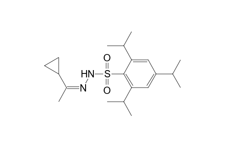 Benzenesulfonic acid, 2,4,6-tris(1-methylethyl)-, (1-cyclopropylethylidene)hydrazide