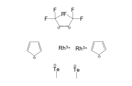 rhodium(III) dicyclopenta-2,4-dien-1-ide dimethanetellurolate perfluorobut-2-ene-2,3-diide
