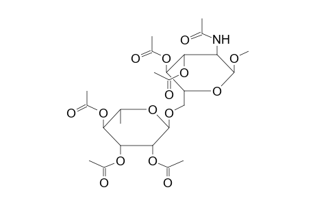 METHYL 2-ACETAMIDO-3,4-DI-O-ACETYL-6-O-(2,3,4-TRI-O-ACETYL-ALPHA-L-RHAMNOPYRANOSYL)-2-DEOXY-ALPHA-D-GLUCOPYRANOSIDE