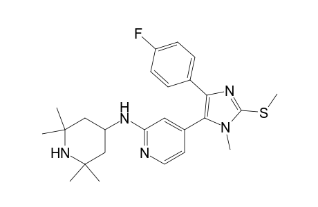 {4-[5-(4-Fluoro-phenyl)-3-methyl-2-methylsulfanyl-3H-imidazol-4-yl]-pyridin-2-yl}-(2,2,6,6-tetramethyl-piperidin-4-yl)-amine