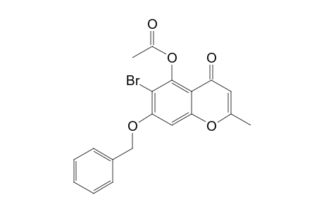 5-(Acetoxy)-7-(benzyloxy)-6-bromo-2-methyl-4H-1-benzopyran-4-one