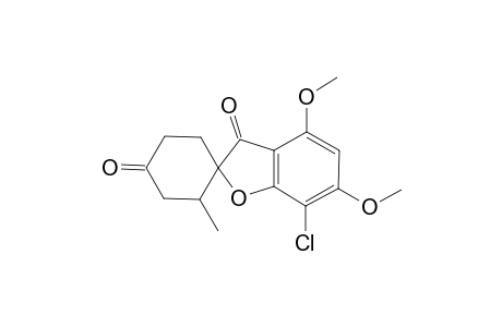 7-Chloranyl-4,6-dimethoxy-3'-methyl-spiro[1-benzofuran-2,4'-cyclohexane]-1',3-dione