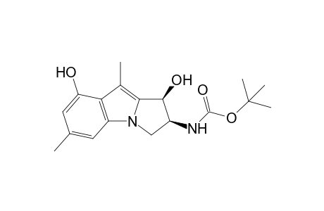 N-[(2S,3S)-3,5-dihydroxy-4,7-dimethyl-2,3-dihydro-1H-pyrrolo[1,2-a]indol-2-yl]carbamic acid tert-butyl ester