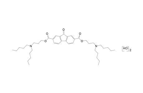 9-oxofluorene-2,7-dicarboxylic acid, bis[3-(dipentylamino)propyl]ester, dihydrochloride