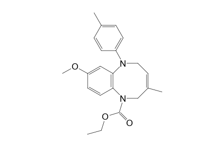 Ethyl 8-methoxy-3-methyl-6-(4-methylphenyl)-5,6-dihydro-1,6-benzodiazocine-1(2H)-carboxylate