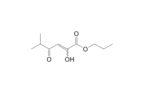 2-hydroxy-5-methyl-4-oxo-2-hexenoic acid, propyl ester