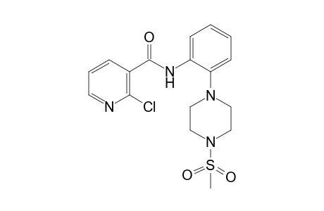 3-Pyridinecarboxamide, 2-chloro-N-[2-[4-(methylsulfonyl)-1-piperazinyl]phenyl]-
