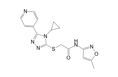 acetamide, 2-[[4-cyclopropyl-5-(4-pyridinyl)-4H-1,2,4-triazol-3-yl]thio]-N-(5-methyl-3-isoxazolyl)-