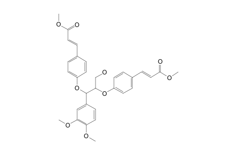 METHYL-3-(4-{1-(3,4-DIMETHOXYPHENYL)-3-HYDROXY-2-[4-(2-METHOXYCARBONYLVINYL)-PHENOXY]-PROPOXY}-PHENYL)-ACRYLATE